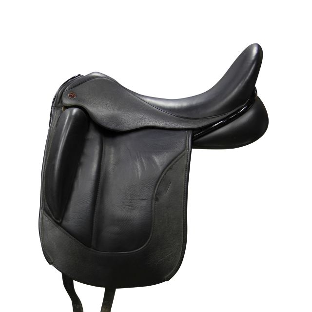 18" CUSTOM DRESCH MONOFLAP DRESSAGE SADDLE - D20968
