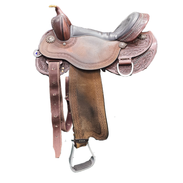 Consignment Western Stacy Westfall Shooter 16" Saddle - 2C-W10094