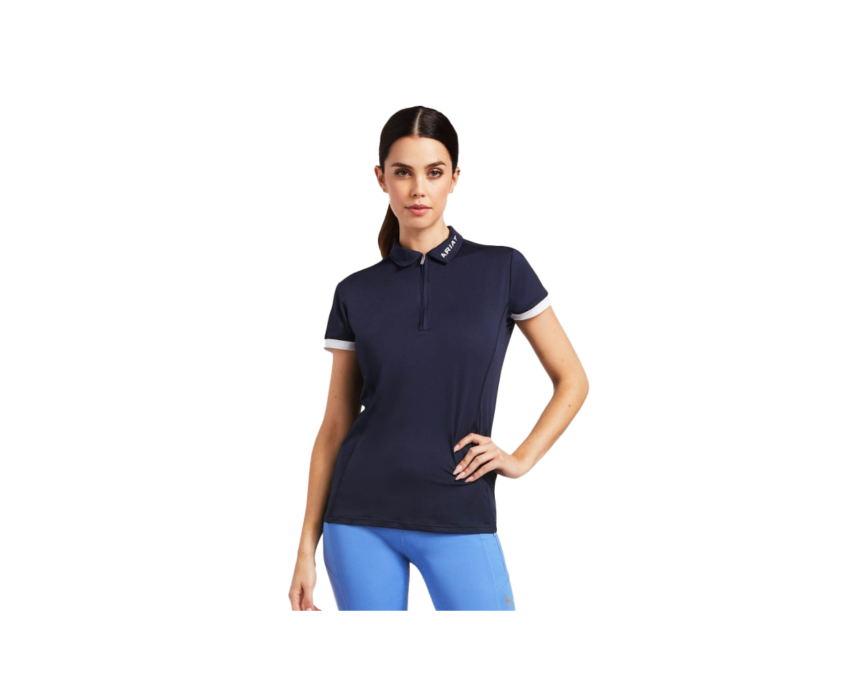ariat-bandera-1-4-zip-polo-shirt-saddlers-row