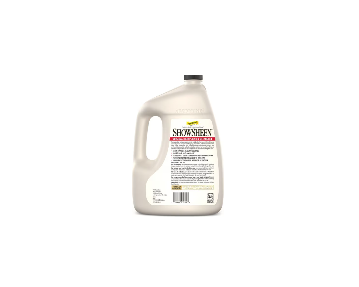 Absorbine Showsheen Hair Polish Detangler Gallon