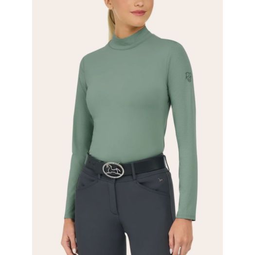 RJ Classics Women's Jemma Mock Neck Long Sleeve Shirt - 3 Colors Available