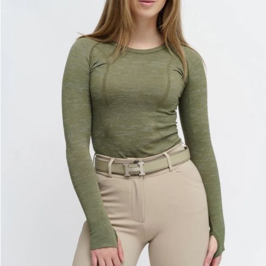 TKEQ Women's Kennedy Seamless Long Sleeve Shirt - 4 Colors Available