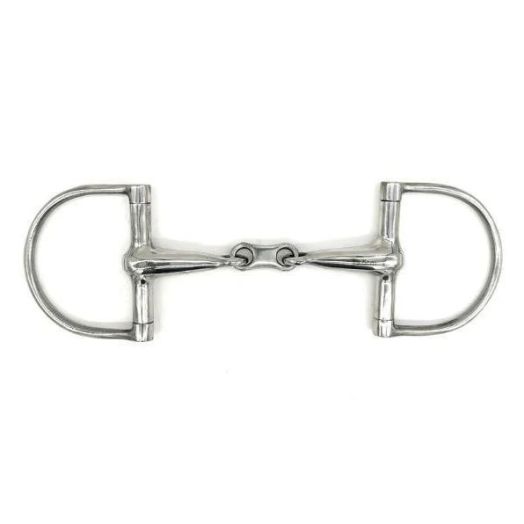 Jake Adams Hollow Mouth French Link D Ring Snaffle Bit