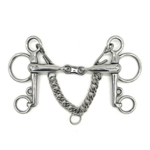 Jake Adams Hollow Mouth French Link Pelham Bit