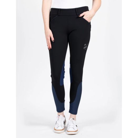 AP Hassinger Women's Black Magic Knee Patch Side Zip Breech