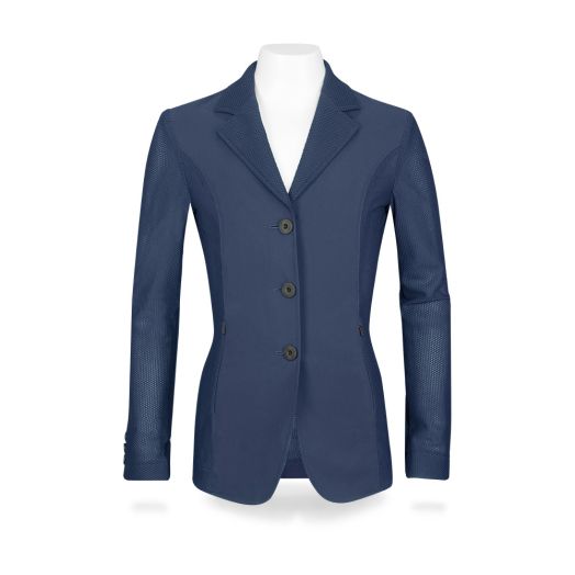RJ Classics Girls' Harmony Jr. Mesh Show Coat - Slim Fit - Insignia Blue - FINAL SALE