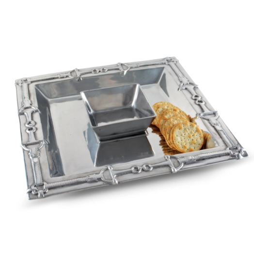 Arthur Court Equestrian Chip and Dip Set