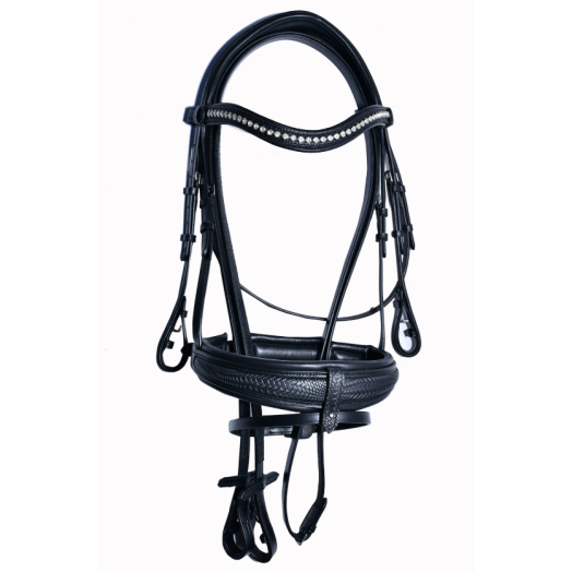 Bridleberry Extra Padded Full Grain Leather Snaffle Bridle