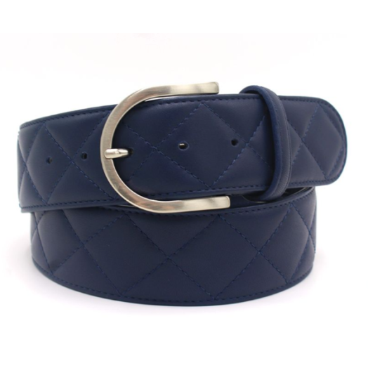 Tailored Sportsman Quilted "C" Leather Belt