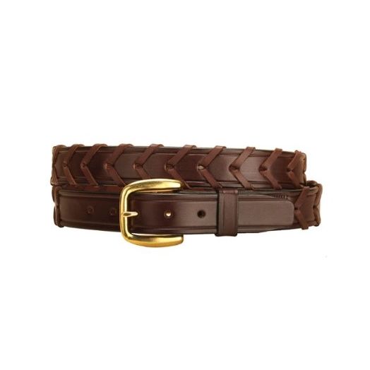 Tory Leather 1.25" Bridle Laced Belt